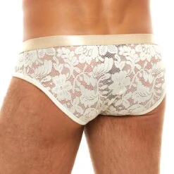 Slip Modus Vivendi Floral Lace 04113 6 Slip Modus Vivendi Floral Lace 04113 -Men Attitude Boutique slip modus 04113 blanc 3