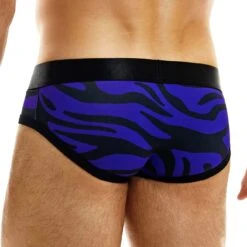 Slip Modus Vivendi Tiger 07316 en Viscose Soyeuse – Sous-vêtement Homme Design Premium -Men Attitude Boutique slip modus 07316 bleu 3