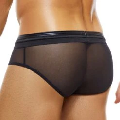 Slip Modus Vivendi Latex 11216 – Sexy Transparent Mesh Briefs with Latex Pouch 6 Slip Modus Vivendi Latex 11216 – Sexy Transparent Mesh Briefs with Latex Pouch -Men Attitude Boutique slip modus 11216 noir 3