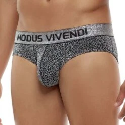 Modus Vivendi Exclusive 24214 – Slip Homme en Coton Extra Doux et Large Ceinture Logo 7 Modus Vivendi Exclusive 24214 – Slip Homme en Coton Extra Doux et Large Ceinture Logo -Men Attitude Boutique slip modus 24214 silver 4