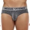 Modus Vivendi Exclusive 24214 – Slip Homme en Coton Extra Doux et Large Ceinture Logo -Men Attitude Boutique slip modus 24214 silver m