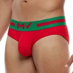 Modus Vivendi Exclusive 24220 Slip – Édition Limitée en Coton Douceur avec Ceinture Logotée -Men Attitude Boutique slip modus 24220 rouge 4