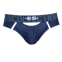 ES Collection UN321 Double Opening - Empty Bottom Low-Rise Men's Slip -Men Attitude Boutique slipemptybottom escollection un321 bleu 9