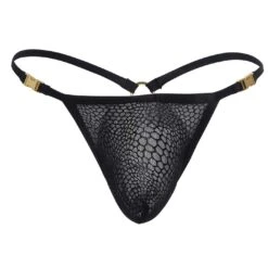 Andrew Christian Black Bubble Mesh Buckle String – Almost Naked Sexy Men's Underwear -Men Attitude Boutique string ac 92500 noir 9