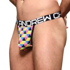 Andrew Christian Angles Noir et Blanc – Motif Feuilles de Palmier Y-Back Almost Naked String 7 Andrew Christian Angles Noir et Blanc – Motif Feuilles de Palmier Y-Back Almost Naked String -Men Attitude Boutique string ac 92751 cmod 4