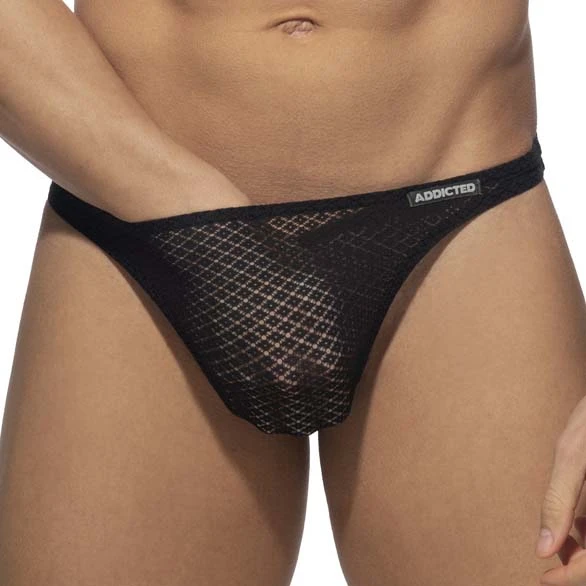 Addicted Fantasy Diamond AD1084 Navy Blue - Low-Rise Molded String Thong 1 Addicted Fantasy Diamond AD1084 Navy Blue - Low-Rise Molded String Thong