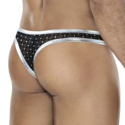 String Homme Cut4Men C4MRAV112 Argent – Finition Brillante et Coupe Anatomique -Men Attitude Boutique string c4m C4MRAV112 argent 3