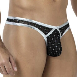 String Homme Cut4Men C4MRAV112 Argent – Finition Brillante et Coupe Anatomique -Men Attitude Boutique string c4m C4MRAV112 argent 4