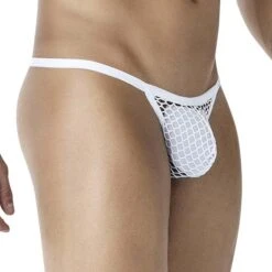 String Cut4Men C4MRAV121 Blanc - String Homme en Résille Transparente -Men Attitude Boutique string c4m C4MRAV121 blanc 4