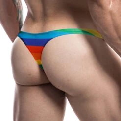 String Cut4Men Rainbow C4M03 -Men Attitude Boutique string c4m03 raye 3