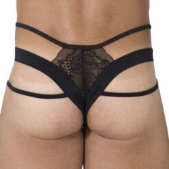 String Candyman 99469 Noir en Dentelle – Sous-vêtement Sexy et Transparent pour Homme 6 String Candyman 99469 Noir en Dentelle – Sous-vêtement Sexy et Transparent pour Homme -Men Attitude Boutique string candy 99469 noir 3