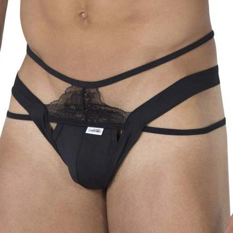 String Candyman 99469 Noir en Dentelle – Sous-vêtement Sexy et Transparent pour Homme 2 String Candyman 99469 Noir en Dentelle – Sous-vêtement Sexy et Transparent pour Homme – Image 2