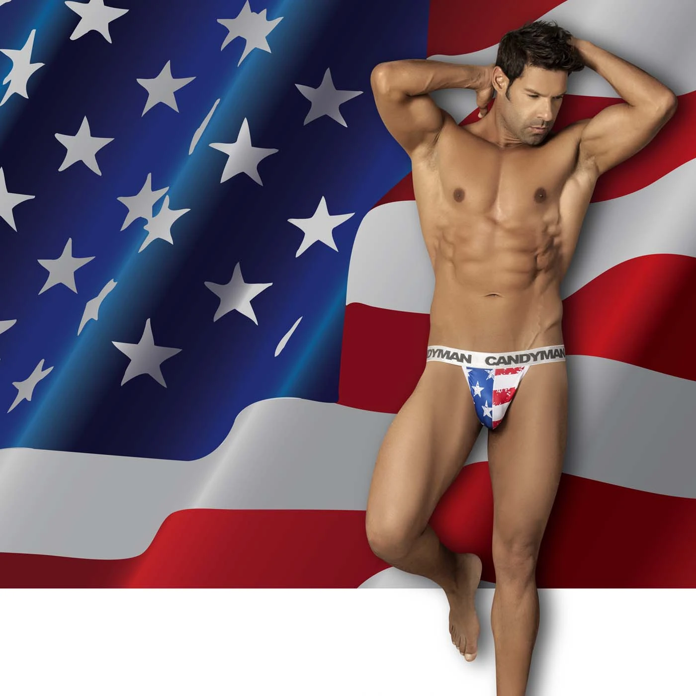 Candyman 99154 Electric Blue Lace Strappy G-String – Men's Low Rise Underwear 2 Candyman 99154 Electric Blue Lace Strappy G-String – Men's Low Rise Underwear – Image 2