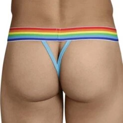 Candyman 99388 String Homme Noir – Ceinture Drapeau Multicolor avec Ouverture Frontale 7 Candyman 99388 String Homme Noir – Ceinture Drapeau Multicolor avec Ouverture Frontale -Men Attitude Boutique string candyman 99388 turquoise 3