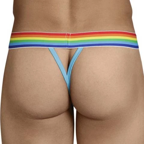 Candyman 99388 String Homme Noir – Ceinture Drapeau Multicolor avec Ouverture Frontale 3 Candyman 99388 String Homme Noir – Ceinture Drapeau Multicolor avec Ouverture Frontale – Image 3