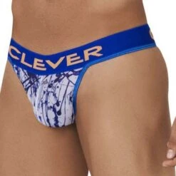 Clever Mind 0614 Men's String – Sleek Graphic Print Supportive Thong 5 Clever Mind 0614 Men's String – Sleek Graphic Print Supportive Thong -Men Attitude Boutique string clever 0614 bleu 4
