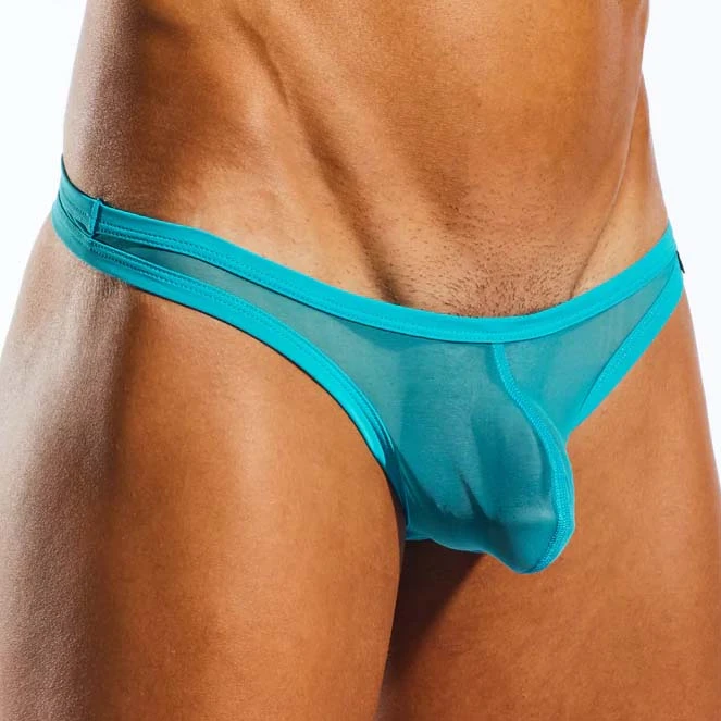 CockSox Tonic Blue Mesh – Sporty Low Rise Breathable Men's String Thong CX05ME 3 CockSox Tonic Blue Mesh – Sporty Low Rise Breathable Men's String Thong CX05ME – Image 3