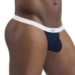 String ErgoWear SLK EW1379 - Sous-vêtement Microfibre Ultra-Léger et Poche Ergonomique -Men Attitude Boutique string ergo EW1379 bleu 4