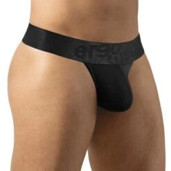 String Homme ErgoWear MAX BOLD EW1746 Noir – Microfibre Respirante et Soutien Ergonomique -Men Attitude Boutique string ergo EW1746 noir 4