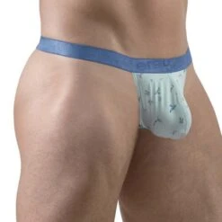 String ErgoWear SLK SE EW1776 Bleu Ciel – Sous-vêtement Ergonomique à Imprimés 6 String ErgoWear SLK SE EW1776 Bleu Ciel – Sous-vêtement Ergonomique à Imprimés -Men Attitude Boutique string ergo ew1776 bleu 4