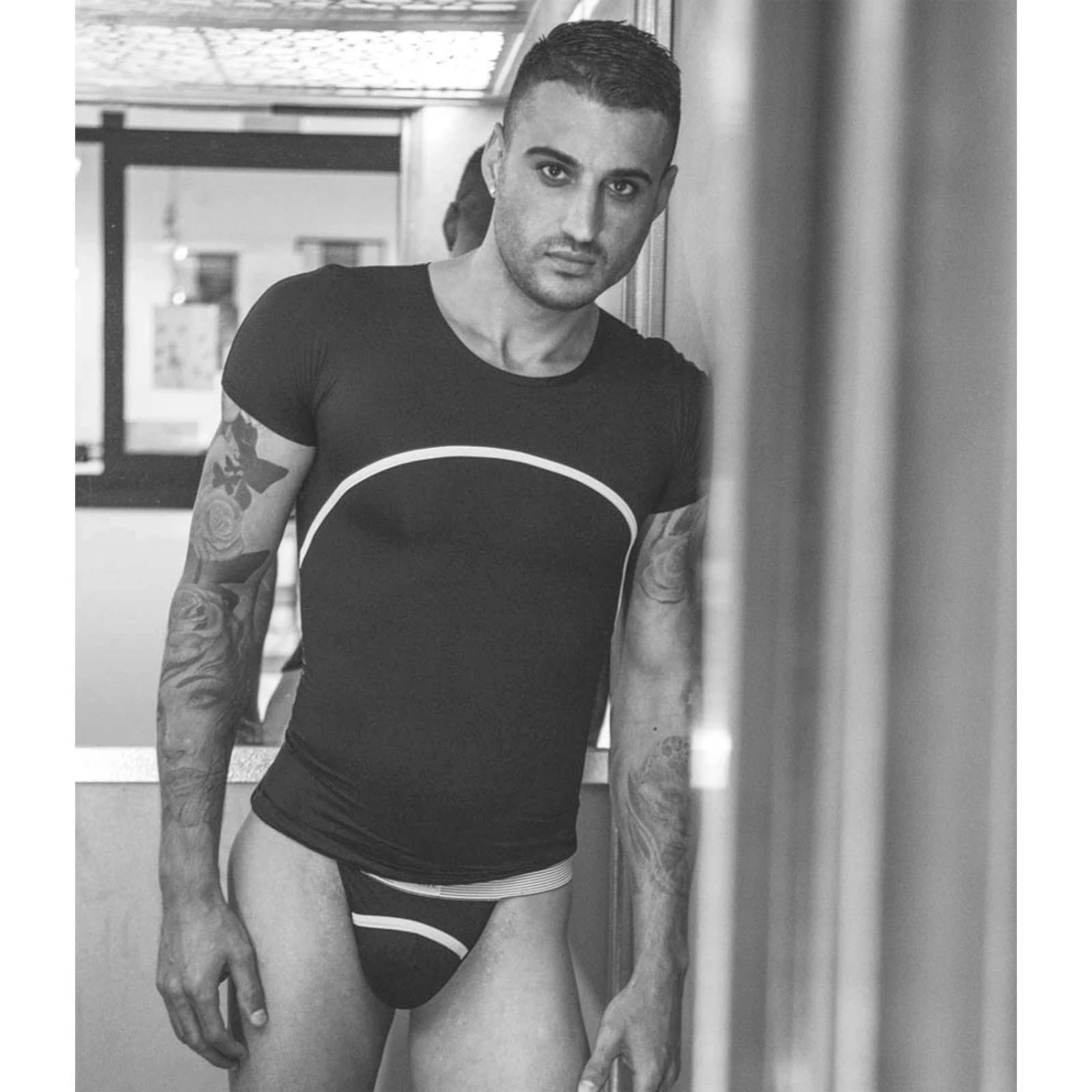 Eros Veneziani CB109 Men's String – Discrete Microfiber G-String with Branded Waistband 2 Eros Veneziani CB109 Men's String – Discrete Microfiber G-String with Branded Waistband – Image 2