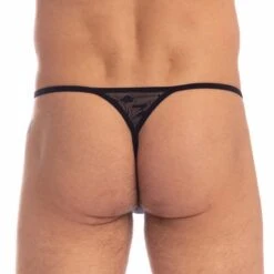 String L Homme Invisible Fleur Noire UW21XFLN 5 String L Homme Invisible Fleur Noire UW21XFLN -Men Attitude Boutique string hi UW21XFLN noir 3