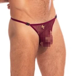 String L Homme Invisible Charlemagne MY83CLM 7 String L Homme Invisible Charlemagne MY83CLM -Men Attitude Boutique string hi my83clm rouge 4