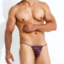 Joe Snyder J02 Lips Print – Sensual Men's Micro G-String Underwear 4 Joe Snyder J02 Lips Print – Sensual Men's Micro G-String Underwear -Men Attitude Boutique string joe j02 Lips a
