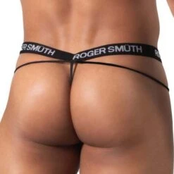 Roger Smuth RS079 Black Microfiber String – Men's Sexy Semi-Transparent Thong 4 Roger Smuth RS079 Black Microfiber String – Men's Sexy Semi-Transparent Thong -Men Attitude Boutique string rs rs079 noir 3
