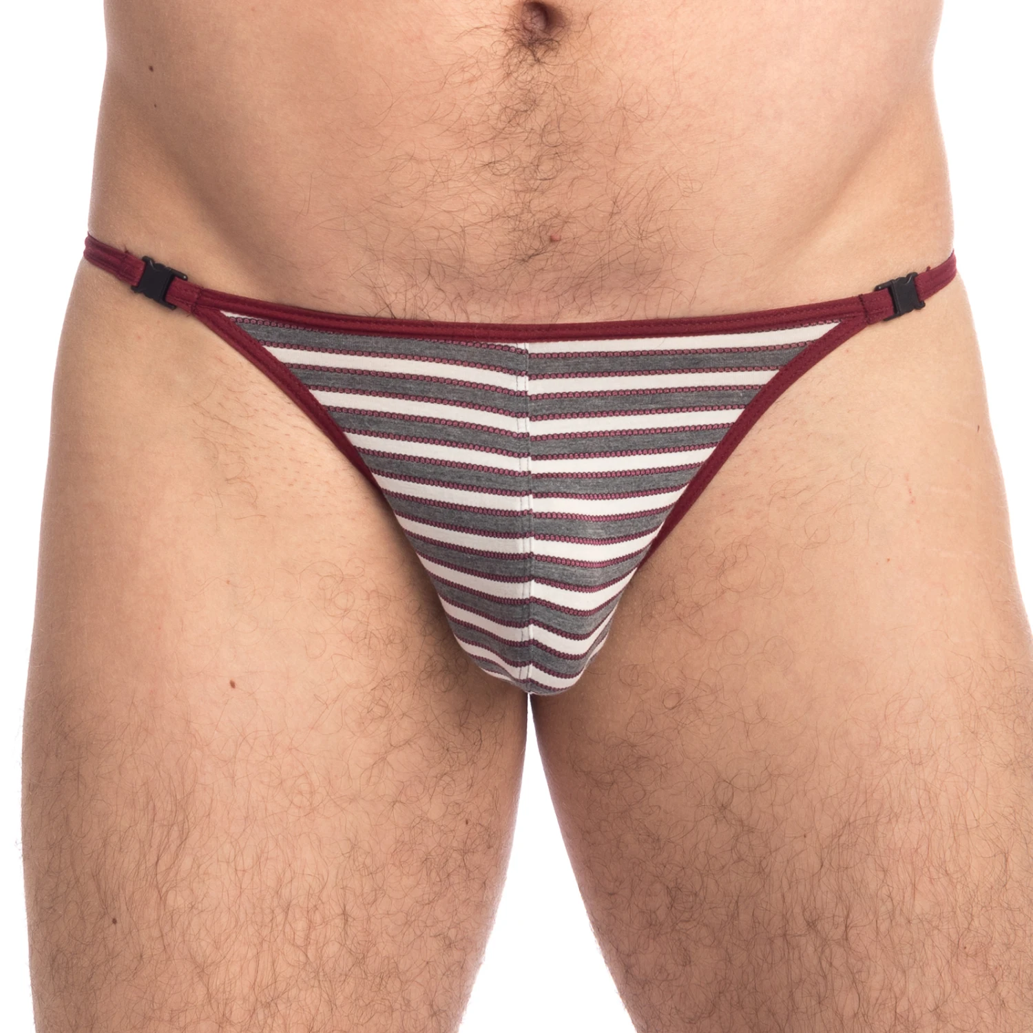 String L'Homme Invisible Ruby & Graphite – Striptease Effect Side-Buckle Y-Back String 1 String L'Homme Invisible Ruby & Graphite – Striptease Effect Side-Buckle Y-Back String