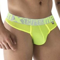 String Xtremen Microfiber91235 Vert -Men Attitude Boutique string xtremen 91235 vert 4