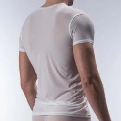 T-Shirt Col-V Manstore 206192 3 T-Shirt Col-V Manstore 206192 -Men Attitude Boutique t shirt manstore 206192 blanc 3