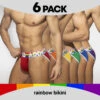 Pack De 6 Tangas Addicted Rainbow AD1146P -Men Attitude Boutique tanga ad ad1146p cmod m