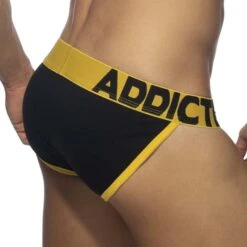 Tanga Addicted Open FLy AD1204 Jaune 6 Tanga Addicted Open FLy AD1204 Jaune -Men Attitude Boutique tanga ad ad1204 jaune 3