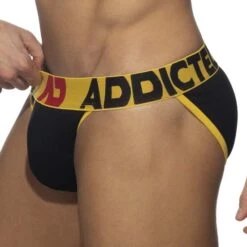 Tanga Addicted Open FLy AD1204 Jaune 7 Tanga Addicted Open FLy AD1204 Jaune -Men Attitude Boutique tanga ad ad1204 jaune 4
