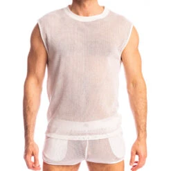 DébardeurL Homme Invisible Madrague SP09-MAD-002 Blanc