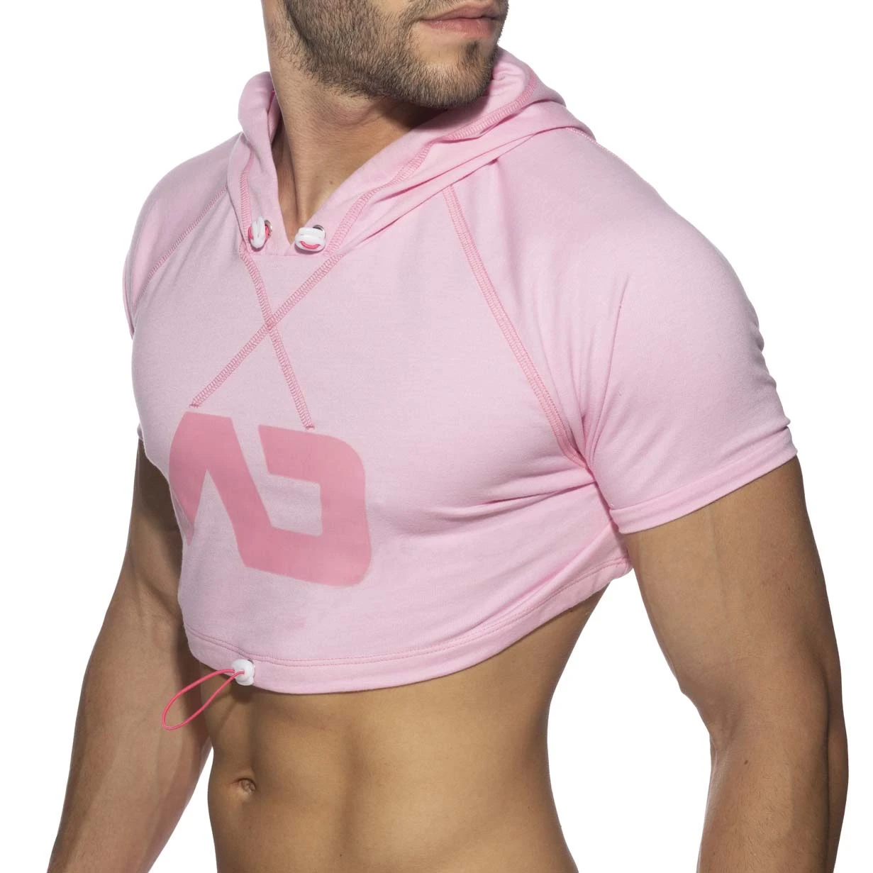 T-Shirt Crop Top Addicted Hoody AD1000 Rose 4 T-Shirt Crop Top Addicted Hoody AD1000 Rose – Image 4