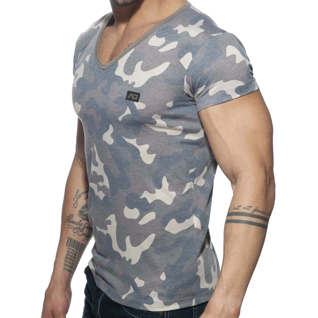 T-Shirt Addicted Washed Camo AD800 3 T-Shirt Addicted Washed Camo AD800 – Image 3