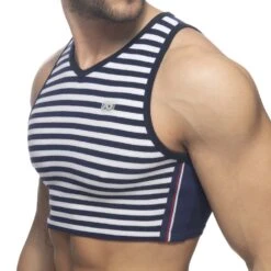 Addicted Sailor Velvet Crop Top AD944 – Velvet Texture & Silicone Logo Streetwear Tee 7 Addicted Sailor Velvet Crop Top AD944 – Velvet Texture & Silicone Logo Streetwear Tee -Men Attitude Boutique tshirt addicted ad944 bleu 4
