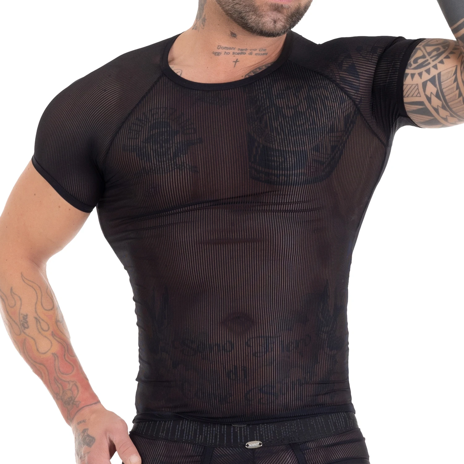 T-Shirt Eros Veneziani 7544 Noir 1 T-Shirt Eros Veneziani 7544 Noir