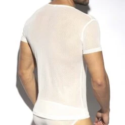 T-Shirt ES Collection Plumetti TS296 -Men Attitude Boutique tshirt es TS296 blanc 3