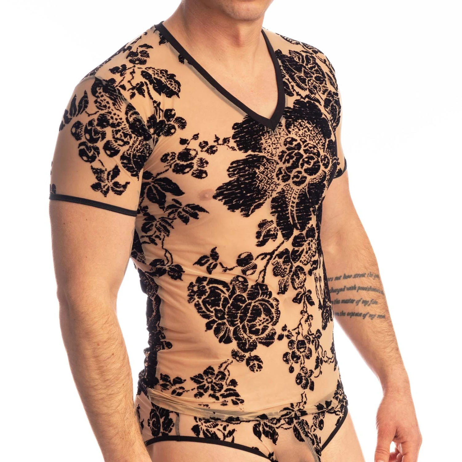 T-Shirt L Homme Invisible Velours Et Luxure MY73LUX Noir 4 T-Shirt L Homme Invisible Velours Et Luxure MY73LUX Noir – Image 4