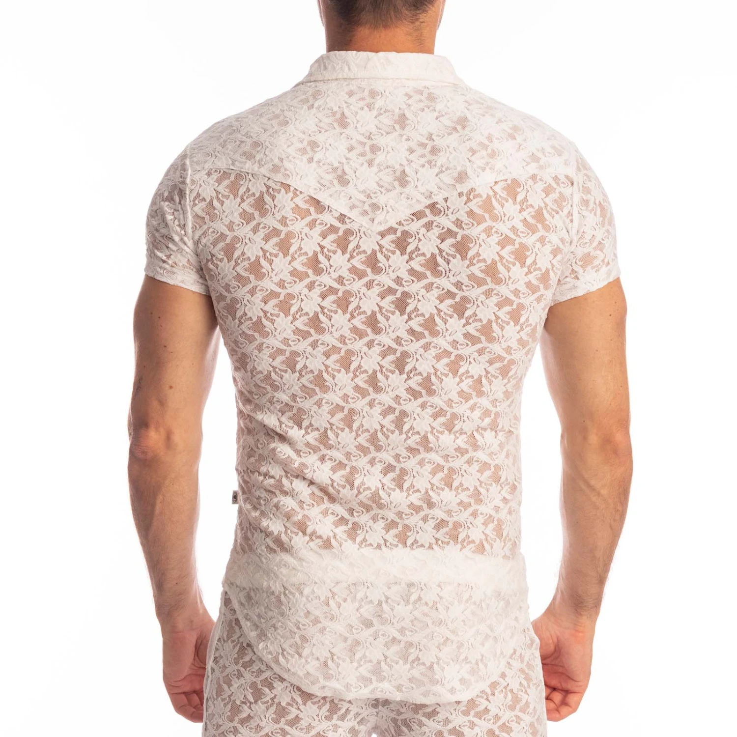 Chemise L Homme Invisible White Lotus HW122ARA Blanc 3 Chemise L Homme Invisible White Lotus HW122ARA Blanc – Image 3