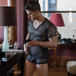 T-Shirt LHomme Invisible MY61ADM -Men Attitude Boutique tshirt hommeinivisible my61adm noir a