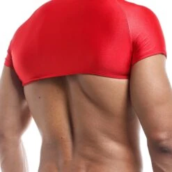 T-shirt Crop Top Joe Snyder JS32 – Coupe Athlétique au-dessus des Pectoraux 5 T-shirt Crop Top Joe Snyder JS32 – Coupe Athlétique au-dessus des Pectoraux -Men Attitude Boutique tshirt joe JS32 rouge 3