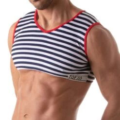 T-Shirt Crop Top Iconic TOF PARIS TOF213BU Rayé 7 T-Shirt Crop Top Iconic TOF PARIS TOF213BU Rayé -Men Attitude Boutique tshirt tof tof213bu raye 4 1